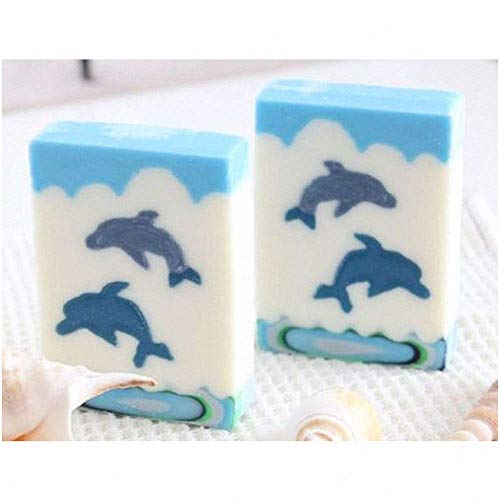Image of Dolphin Shaped Long Tube Silicone Mold Dolphin Column Chocolate Candy Mold Handmade Candle Mold Embed Soap Making Supplies