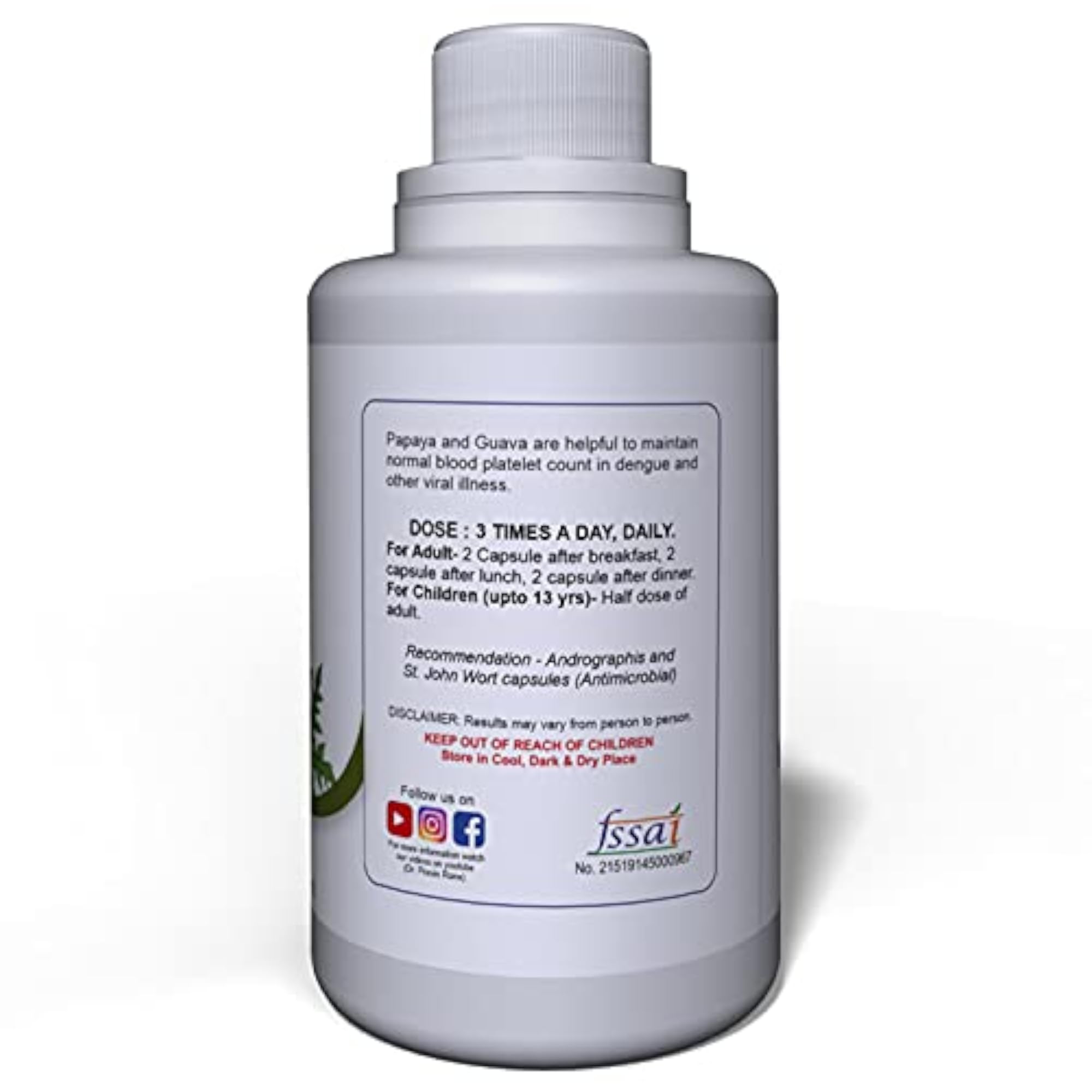 Citokain Papaya Leaf and Guava Extract Capsules