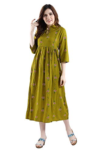 Image of AV2 Women's Rayon Relaxed Fit A Line Maternity Wear