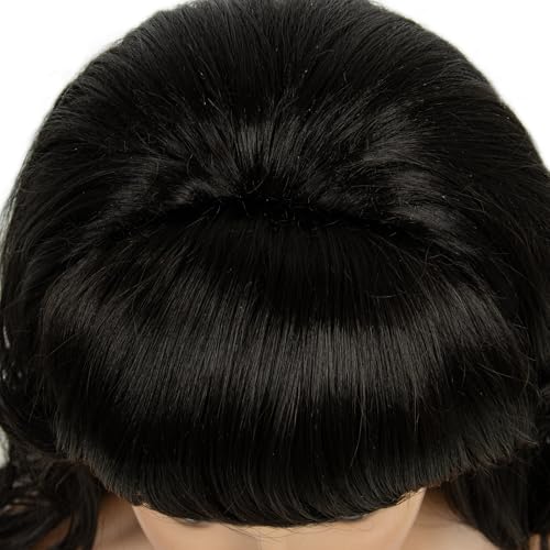 Image of H&Bwig 60s Retro Beehive Wigs for Women 70s Classic Style Cosplay Wig (long-Black)