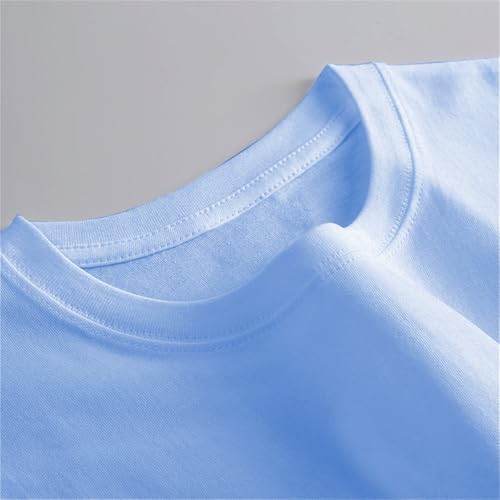 Girls Oversized Sweatshirts Long Sleeve Crewneck Cotton Loose Soft Tee Tops Solid Color Athletic Pullover Clothes4