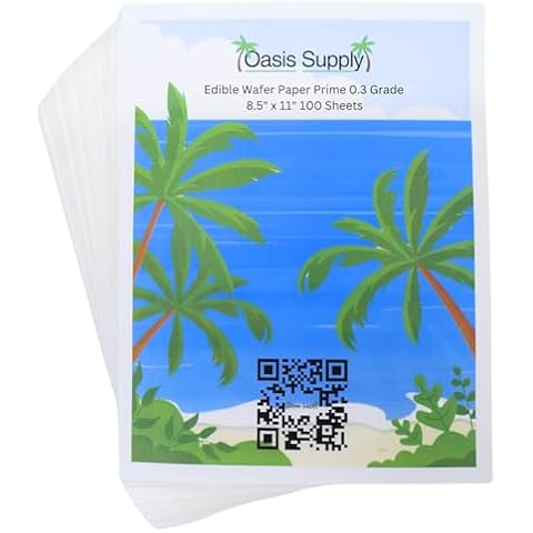 Oasis Supply 100 Edible Wafer Paper Cover