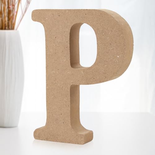 Shyllin Lettres Décoratives Bois, Lettre Bois 10cm, Lettre en Bois Decorative Scrabble, Lettres de Scrabble - Idéal pour la Décoration D'intérieur et les...