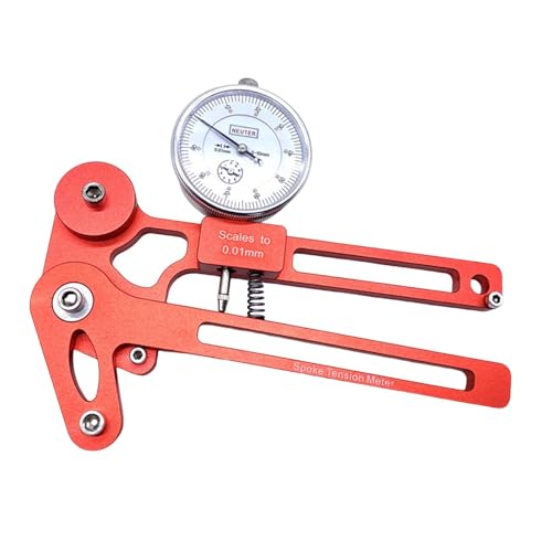 Menolana Bike Mechanical Spokes Tension Checker Measuring Tool for Wheel Maintenance Rim Truing Tool