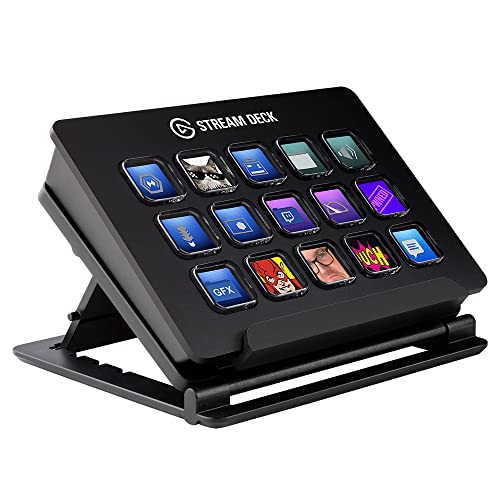 Elgato Stream Deck – Custom A 15 Pack of LCD Key with Live Content Create Controller (Authorized Distributor, 1 Year Manufacturer Warranty)