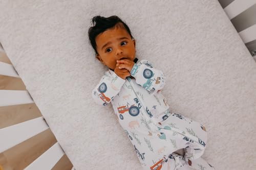Image of Copper Pearl Zip-Up Footie Baby Pajamas - Soft Newborn Onesies for Boys & Girls, Tag-Free with Two-Way Zipper Baby Sleepers for Newborn - 24 Months, Jo