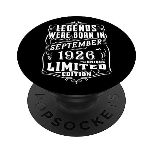 Cumpleaños Septiembre 1926 Edición Limitada Regalo Vintage PopSockets PopGrip Intercambiable