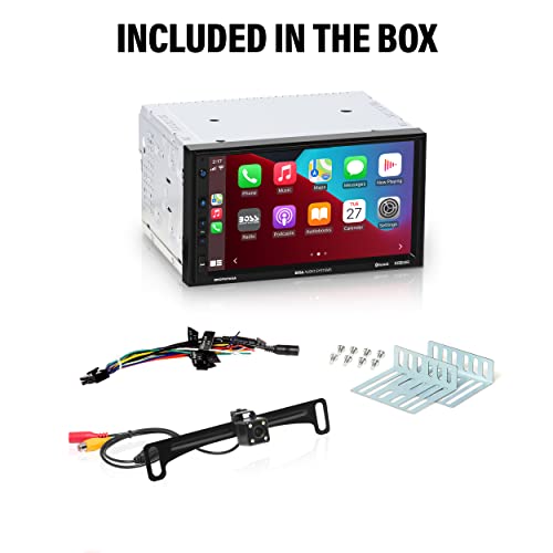 Image of BOSS Audio Systems BVCP9700A-C Car Stereo System - Apple CarPlay, Android Auto, 7 Inch Double Din, Touchscreen, Bluetooth Audio and Calling Head Unit, Radio Receiver, No CD Player, Backup Camera
