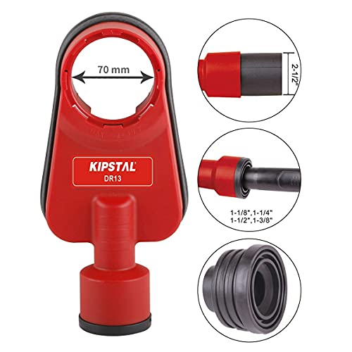 Kipstal Dust Shroud For Drill Max 2-5/8 Inch (70Mm) Hammer Power Tool Attachment Universal Dust Extractor Adjustable #TOP4