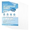 TICONN PET Plexiglass Sheets, 12 Pack Clear Plastic Sheet, Easy to Cut Thin Flexible PET Plastic Sheeting Panels for DIY Art Projects, Crafts, Picture Frames, Signs (12 Pack, 8″x10″)