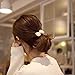 Lovef 9 Pcs Beautiful Full Pearl with Crystal Rhinstone Flower Bow Fish Butterfly Design for Baby Kids Girl Women Hair Accessories Elastic Tie Ponytail Holders Princess Baby Hair Rope Rubber Bands