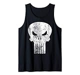 Marvel The Punisher Classic Retro Skull Logo Tank Top