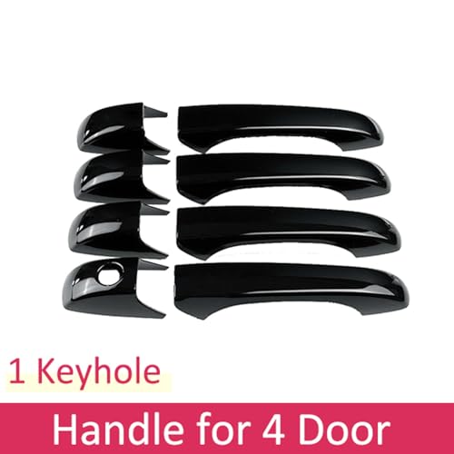 Cache de poignée de porte extérieure Dodge Caliber 2007-2012 protection auto noir - 2