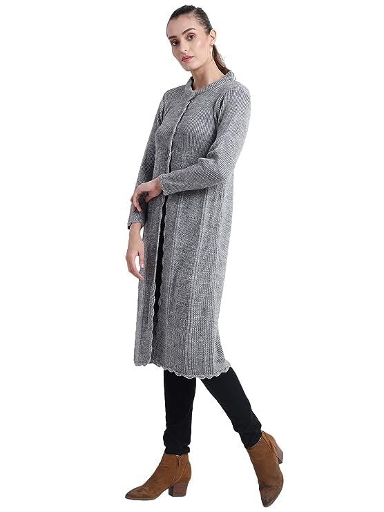 Image of Matelco Women's Wool Round Neck Cardigan