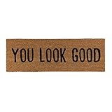 Santa Barbara Design Studio Lili + Delilah Coir Fiber Door Mat, 30 x 10-Inch, You Look Good