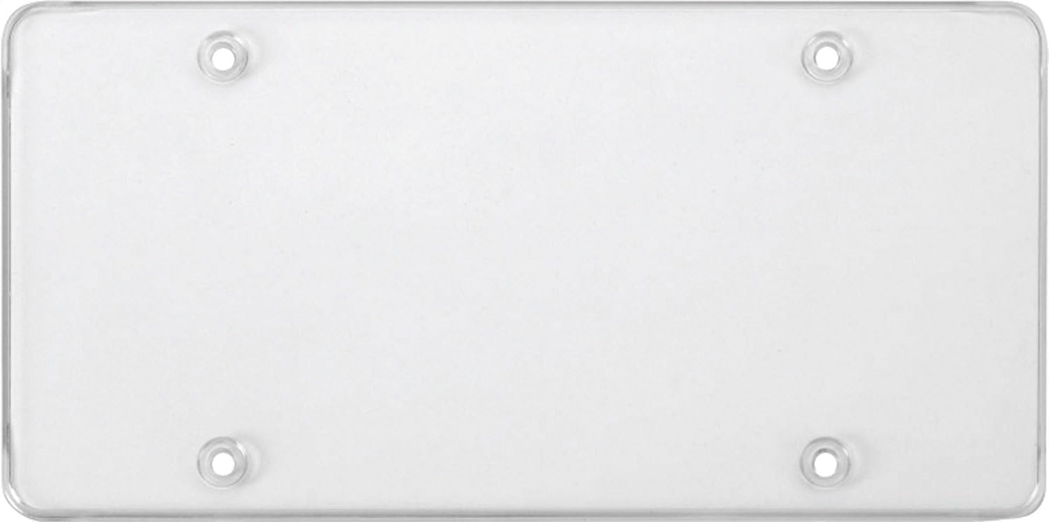 Cruiser Accessories 76100 Tuf Flat Shield License Plate Shield/Cover, Clear