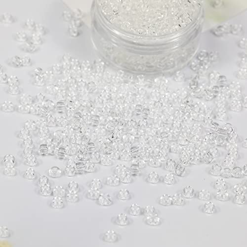 Bala&Fillic Transparent Color 3mm Seed Beads About 3600pcs/100Grams in Bag - Image 3