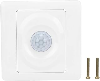 PIR Interruptor de sensor de movimento ABS de alta sensibilidade ajustável Atraso infravermelho PIR Body Sensor de movimento Interruptor de controle AC180-250V