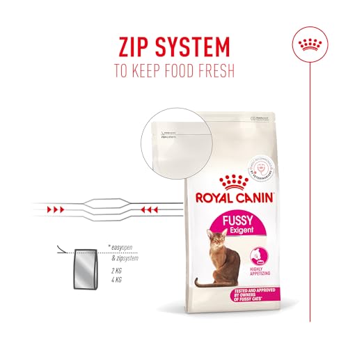Image of Royal Canin Fussy Exigent Cat Dry Food, Supports Digestive Health, Enhances Overall Vitality, 2 kg