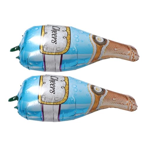 Healifty 2 Piezas Globos de Botella de Vino de Aluminio para Fiestas de Cumpleaños y Bodas Pack de Globos Decorativos de Forma de Botella para Celebraciones y Momentos Especiales