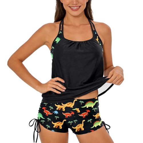Tankinis sportif pour femme résolvant le manque de maintien avec son short de bain