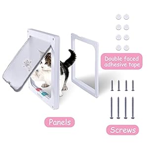 Goteamghjkl Cat Door Flap outer Dimension 99 X 92 4 Approach Locking Giant Cat Door for Inside Exterior Doorways Weatherproof Pet Door for Cats Doggie Kitties and Kittens with Circumference < 248  Cucciolini Doodles Goteamghjkl cat door flap outer dimension 9 9 x 9 2 4 approach locking giant cat door for inside exterior doorways weatherproof pet door for cats doggie kitties and kittens with circumference < 24 8   cucciolini doodles