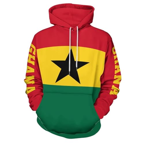 Sweat à capuche Ghana ample avec poche kangourou et cordon