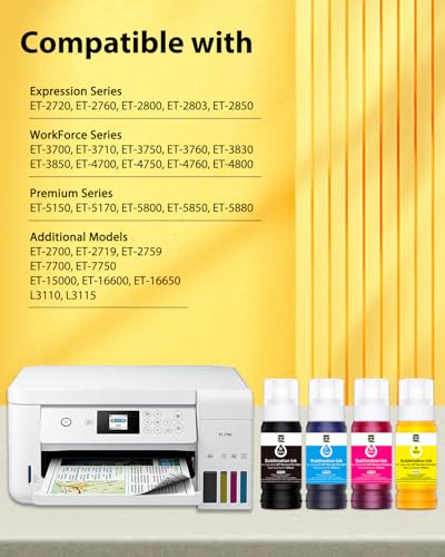 Tinta de sublimación Epson EcoTank ET-4800 ET-15000 botellas ICC libre de 400ml 2