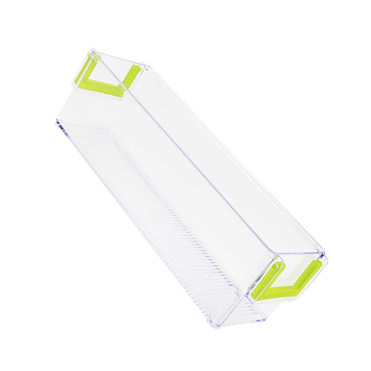 Unomor Refrigerator Drawer Organizer Plastic Fruit Beverage Storage Easy to Use Handle Design Kitchen Storage Box