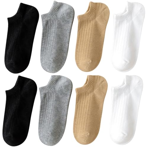 Luftschloss Toddler No Show Socks Little Girls Boys Cotton Socks Low Cut Socks 8 Pack