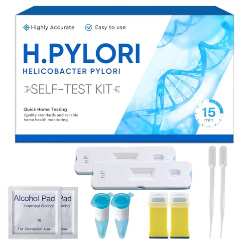 H Pylori Test Kit, 2 PCS H Stool (Antigen) Self Test,...