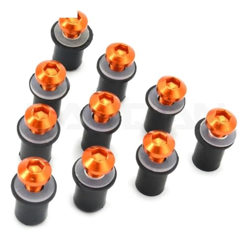 Kit fixation pare-brise orange en caoutchouc anti-vibration pour CBR 1000 RR 2006