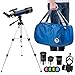 Telescope for Astronomy, 200X Pro 400/70 FMC Glass Optical Refractor Telescopes, With Adjustable Tripod Phone Adapter Barlow Lens Moon Filters Carrying Bag for Kids Adult Beginners