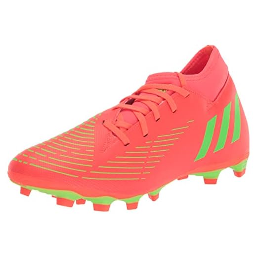 adidas Unisex Edge.4 Predator Flexible Ground Soccer Shoe, Solar Red/Solar Green/Black (Sock), 8 US Men