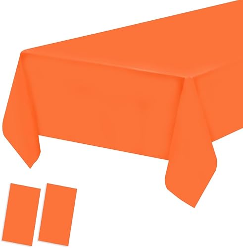 Miniatura 8 de Paquete de 2 manteles de plástico desechables de plástico para mesa, manteles para barbacoa, picnic, cumpleaños, bodas, fiestas, impermeables, a