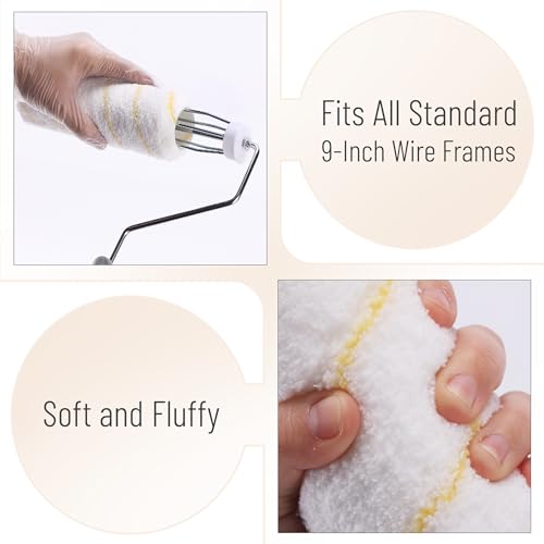 Bates Paint Roller - Paint Brush, Paint Tray, Roller Paint Brush, 11 Piece Home Painting Supplies, Foam Brush, House Painting Tray, Painting Tools, Roller and Paint Brushes, Interior Paint Brushes - Image 3