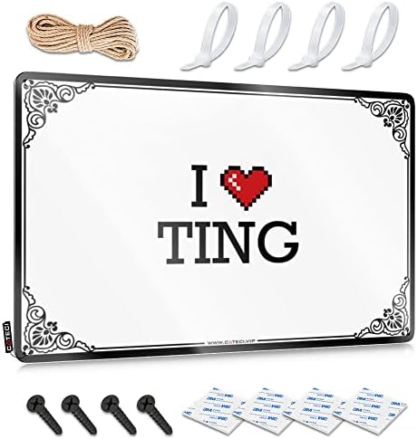 Funny Vintage Metal Sign I Love Ting Tin Sign Tin Metal Bar Signs Hot Cocoa Bar Decor (Color : Colour, Size : 20X30CM) image 5