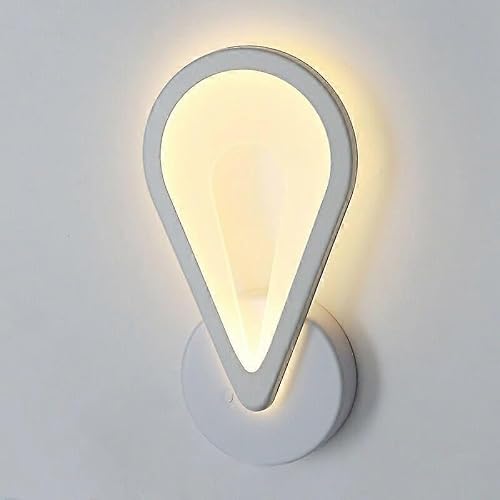 Joyhappst Image Color Modern Minimalist 10W Led Wall Light Sconces Lamp Acrylic + Metal Bedside