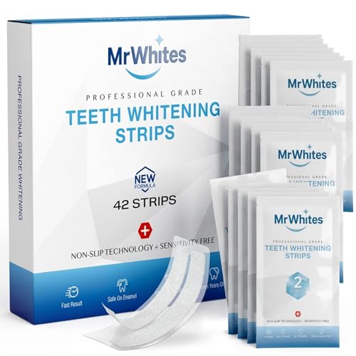 MrWhites Professional Teeth Whitening Strips Pap Technology Enamel Safe 28 Treatments 14 Strips (42)