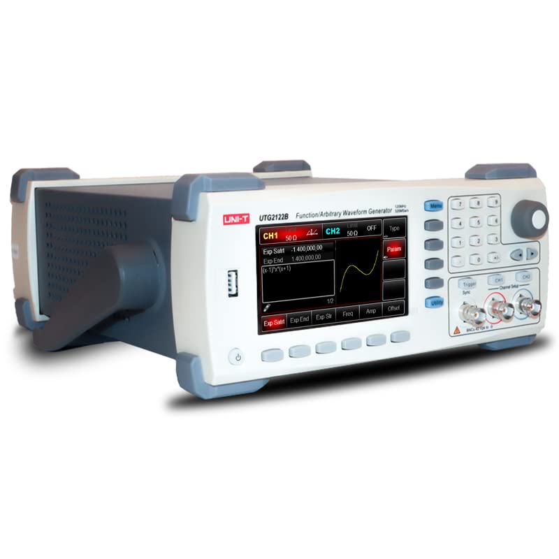 UNI-T UTG2122B Función Arbitrary Señal Generador de 80 MHz Ancho de banda 320 MS/s 1 Mpts Tasa de muestreo Sin Espacio Eje
