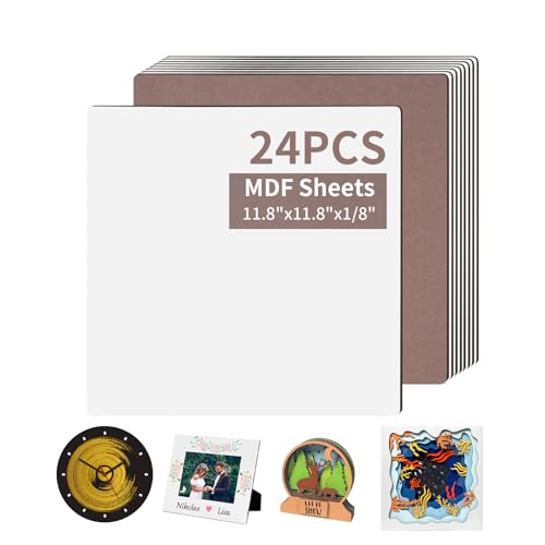 Comparison: Xtool Cutting Board 10 PYD Life 24 Pack Sublimation MDF Board Blanks Sheets Bulk White 11.8