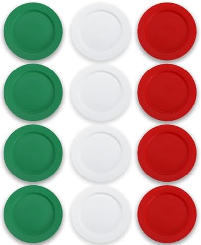 Duisoad Lot De 10 Assiettes Incassables Réutilisables 19cm - Parfaites Pour Pique-Niques Et Camping