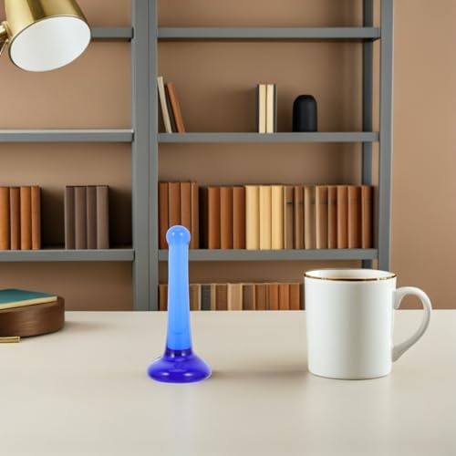 Mortero para moler pigmentos de vidrio azul de molienda fina artesanal 6
