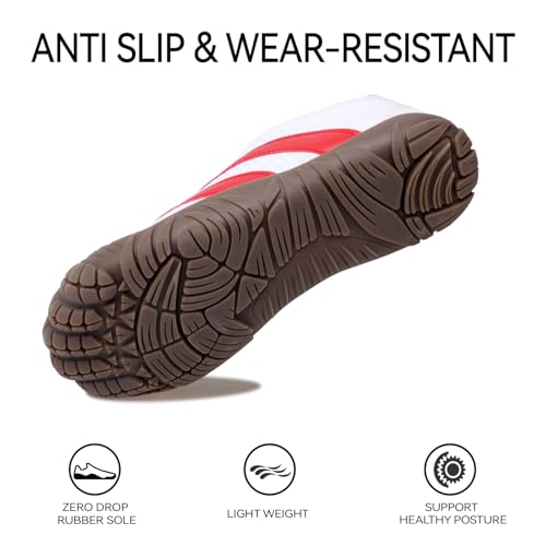 Image of Barefoot Shoes Women Casual Sneakers,Wide Toe Box Shoes Women Zero Drop Barefoot Shoe Men,Minimalist Trail Running Shoe,Non-Slip Lightweight Breathable Comfortable Fashion Walking Hiking Shoes Unisex