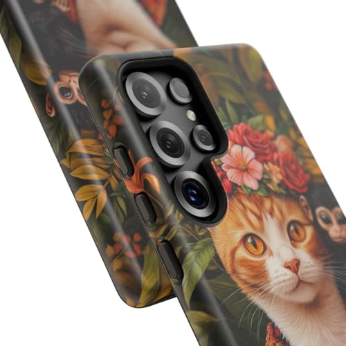 Coque chat roux Samsung S25 Ultra protection mate anti-rayures - 2