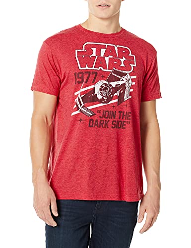 Image of STAR WARS Men's Darth Vader's Domain Short Sleeve T-Shirt - red - Medium