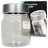 AAJ Digital Coin Counter Jar with LCD Display - Track Your Savings Progress Instantly - Electronic Money Bank for Kids Adults - Large Capacity Automatic Piggy Bank