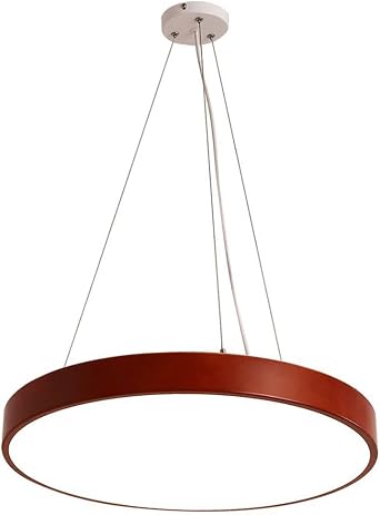 Modern Round Pendant Ceiling Light Cold White Light 6500K Pendant Lighting Fixture Aluminum Island Lighting Lamp for High Ceiling Living Room, Bedroom, Dining Room Non-Dimmable