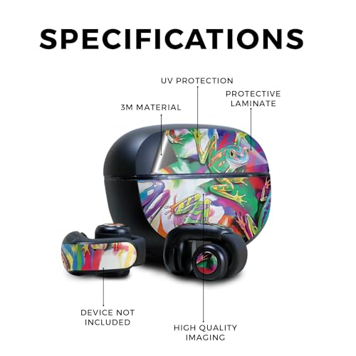 Image of Skin Compatible with Bose Ultra Open Earbuds - Wet Paint - Premium 3M Vinyl Protective Wrap Decal Cover - Easy to Apply | Crafted in The USA by MightySkins