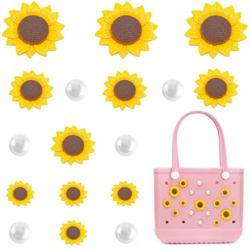 Décoration tournesol pour sac de plage : cadeau idéal pour femme